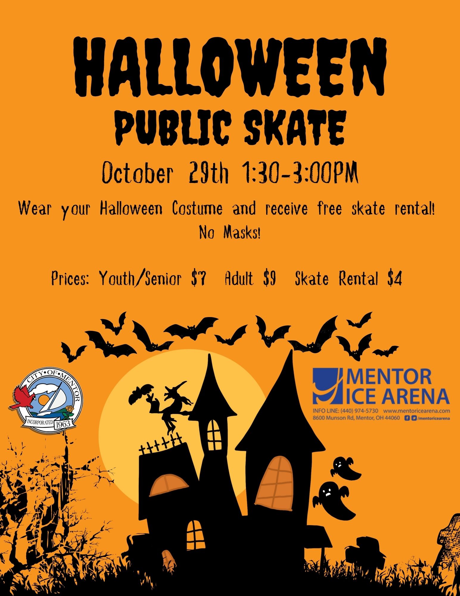 Halloween Skate Mentor Ice Arena