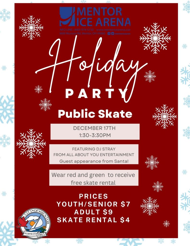Holiday Party on Ice Mentor Ice Arena